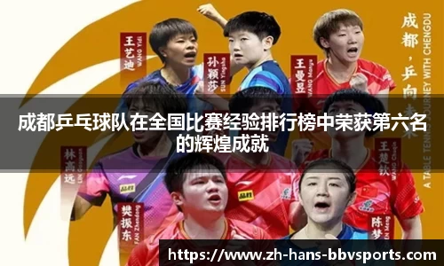 成都乒乓球队在全国比赛经验排行榜中荣获第六名的辉煌成就